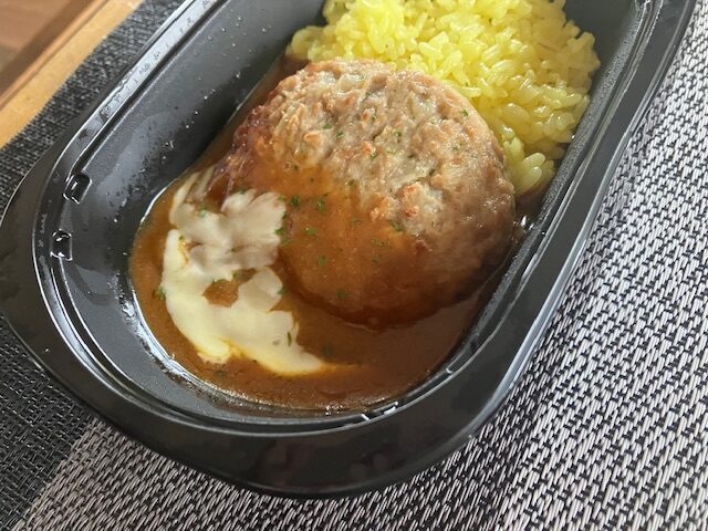 ハンバーグの拡大写真です。